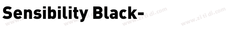 Sensibility Black字体转换